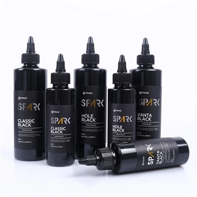 4 once biologiche biologiche in 3 nere buco nero inchiostro tatuaggio nero vanta