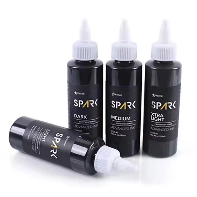 Sparkle Factory Custom 4oz 120 ml White Wash Amazing Pigment Pigment Pelle Triplo tatuaggio farfalla a inchiostro nero