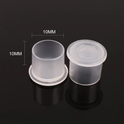 Coppa di inchiostro per tatuaggi in plastica portatile usa e getta con base ispessita - disponibile in vari modelli, adatta per l'uso di bellezza e cura personale.