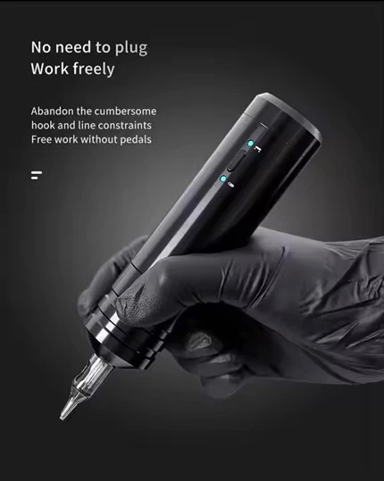 Tattoo professionale a cartuccia wireless portatile