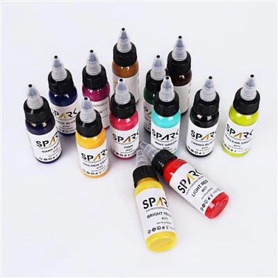 Set di inchiostri per tatuaggi organici premium-Inchiostro liquido permanente per tatuatori e body art