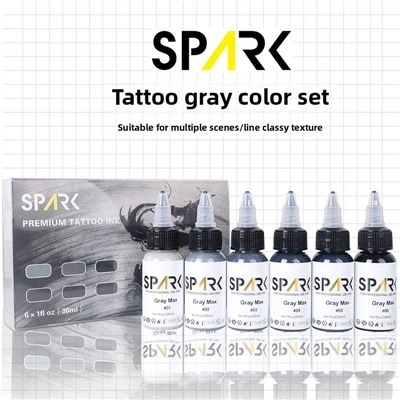 Inchiostro per il trucco permanente personalizzato professionale SPARK GRIGHT GREE 30 ML/1 OZ INCERA TATTOO ORGANICA PER ARTISTI TATTOO