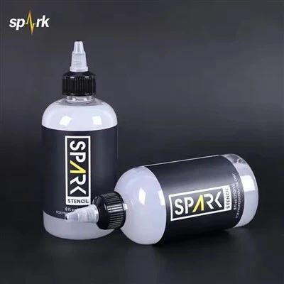 Spark Vegan Stencil Friendly Fast - Formula di asciugatura Gel di trasferimento Stuff 8 fl oz (240 ml) per l'applicazione di stencil tatuaggi