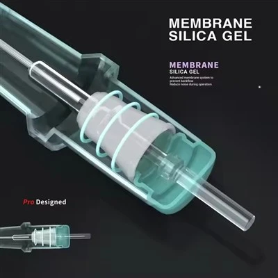 Spark di zecca membrana trasparente con shell trasparente 0,35 mm /12 aghi a cartuccia da tatuaggio per offerta di negozi di tatuaggi