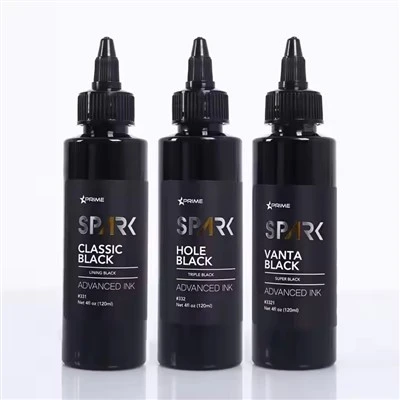 Spark Factory Custom di alta qualità Black Dark Wash Pigment Misele Triple Professional Vice Black Tattoo Ink