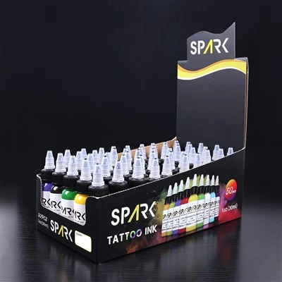 Spark organico 0,5 once a secco rapido a secco a lungo durata Design tatuaggio Inchiostro permanente Pigmento per la carrozzeria per la carrozzeria