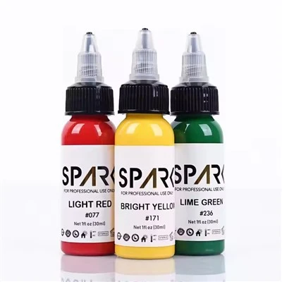 Spark organico 1 oz (30 ml) VIBRANTE VIBRANTE TATTOO INCHIO INCOTTO INSCILE PECMENTO PEGNO PEGMENTO TATTOO INSH