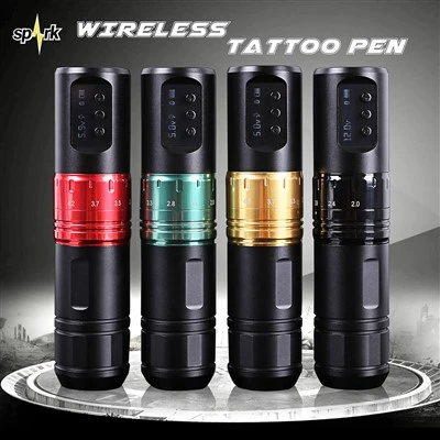 Spark Professional Precision Regolable Tattoo Penna portatile Body Art Electric Permanent Operated