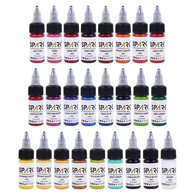Spark Wholesale personalizzato 0. 5 oz 15 ml PMU non tossico temporanea vegano temporaneo cosmetico a base di petrolio inchiostro a base di petrolio