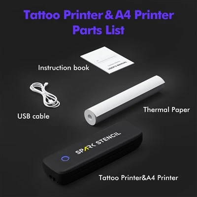 Tipo di stencil wireless bluetooth tatuaggio temporaneo