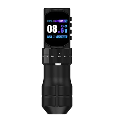 Penna per macchinetta per tatuaggi wireless con doppia batteria da 2000 MAh per body art del tatuaggio