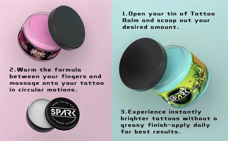 Spark Premium Tatual Aftercare Cream Skin Ghealing Protection Service Private Label