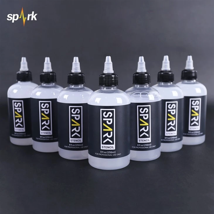 Spark realistic longspark realistico lungo - gel di trasferimento di roba stencil duratura 4 fl oz (120 ml) - applicazione pulita e facile - Gel di trasferimento di roba stencil duratura 4 fl oz (120 ml) - Applicazione pulita e facile