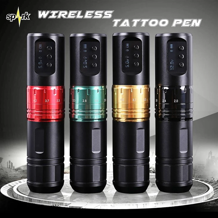 Spark Professional Precision Regolable Tattoo Penna portatile Body Art Electric Permanent Operated