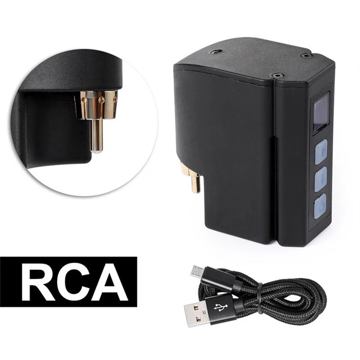 Batteria per tatuaggio wireless con alimentatore per tatuaggio RCA da 2400 mAh