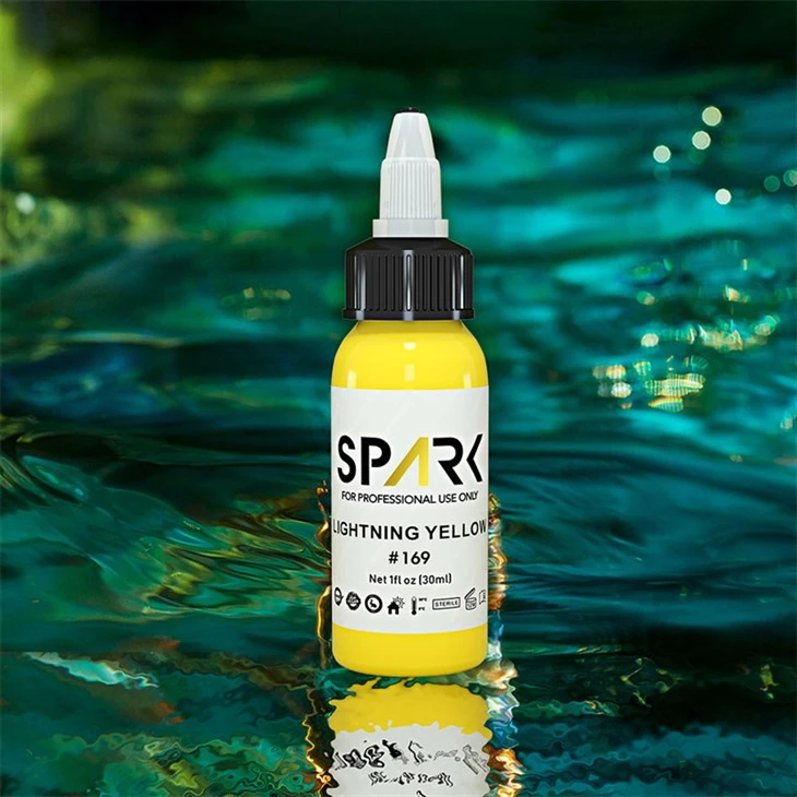 Set di 25 colori per tatuaggi Set di inchiostri per tatuaggi Spark Pigmenti professionali