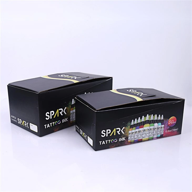 Set di 50 colori Pigmenti Inchiostro per tatuaggi Set di inchiostri per tatuaggi Spark Professional