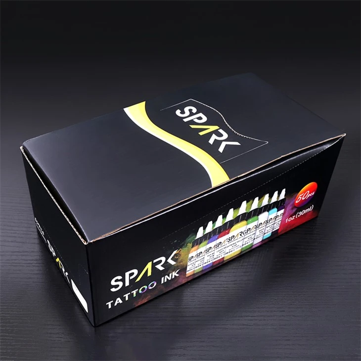 Set di 50 colori Set di inchiostri per tatuaggi Spark Colore inchiostro per tatuaggi professionale