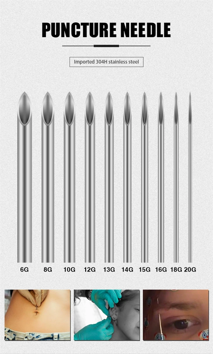 Aghi per piercing monouso Aghi per piercing sterilizzati