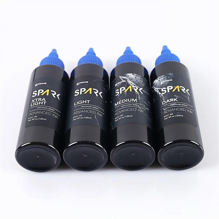 Set di inchiostri per tatuaggi Grey Wash Spark di alta qualità, professionali