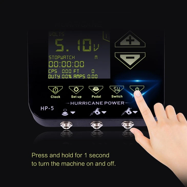 Alimentatore digitale per tatuaggi touch manuale