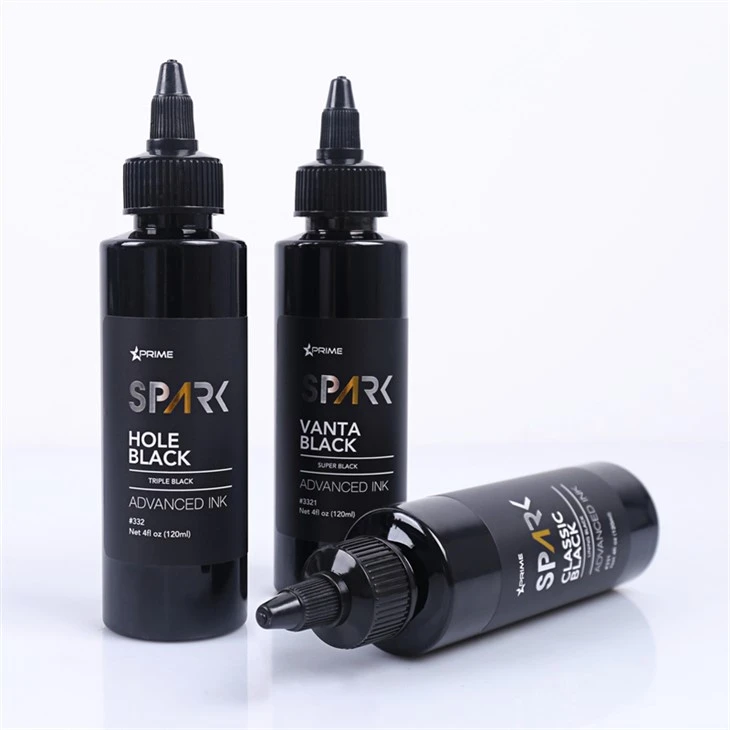 Hole Black 4OZ Triple Black Ink Series Inchiostro per tatuaggi Spark Inchiostro per tatuaggi Black Light