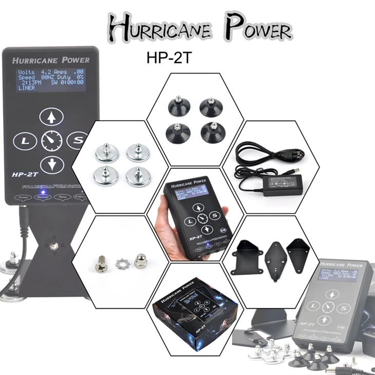 Alimentatore per tatuaggi Power Tattoo Hurricane Hand Touch