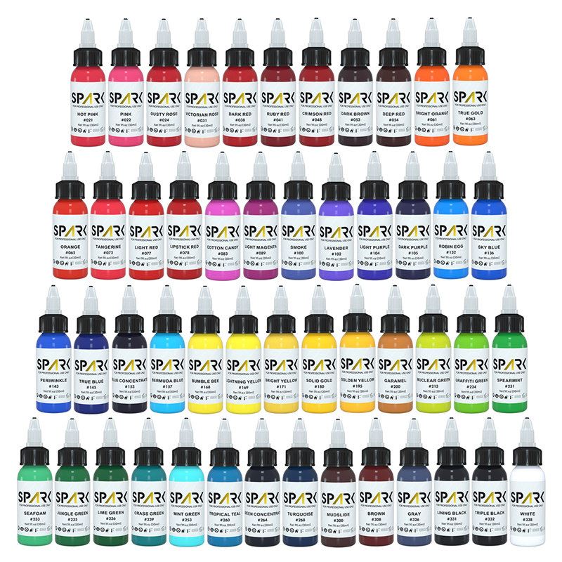 Set di inchiostri per tatuaggi Premium Spark Tattoo Supply