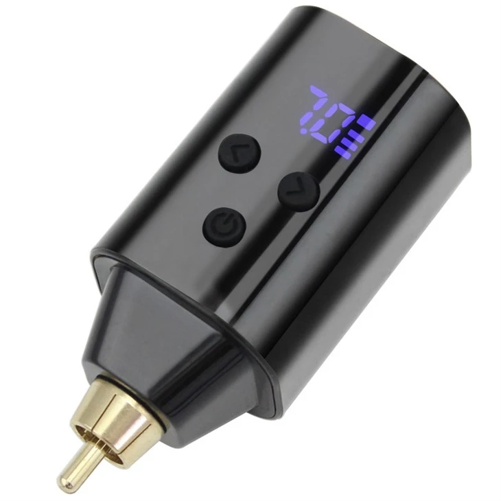 Batteria per tatuaggio wireless con alimentatore per tatuaggio RCA