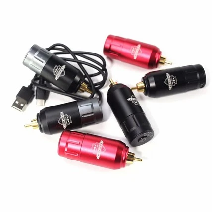 Batteria per tatuaggio wireless con alimentatore per tatuaggio wireless da 1200 mA
