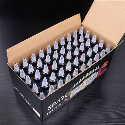 Set di 50 colori Set di inchiostri per tatuaggi Premium Spark Tattoo Supply