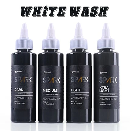 Inchiostri per tatuaggi in massa White Wash Set Inchiostro per tatuaggi Spark