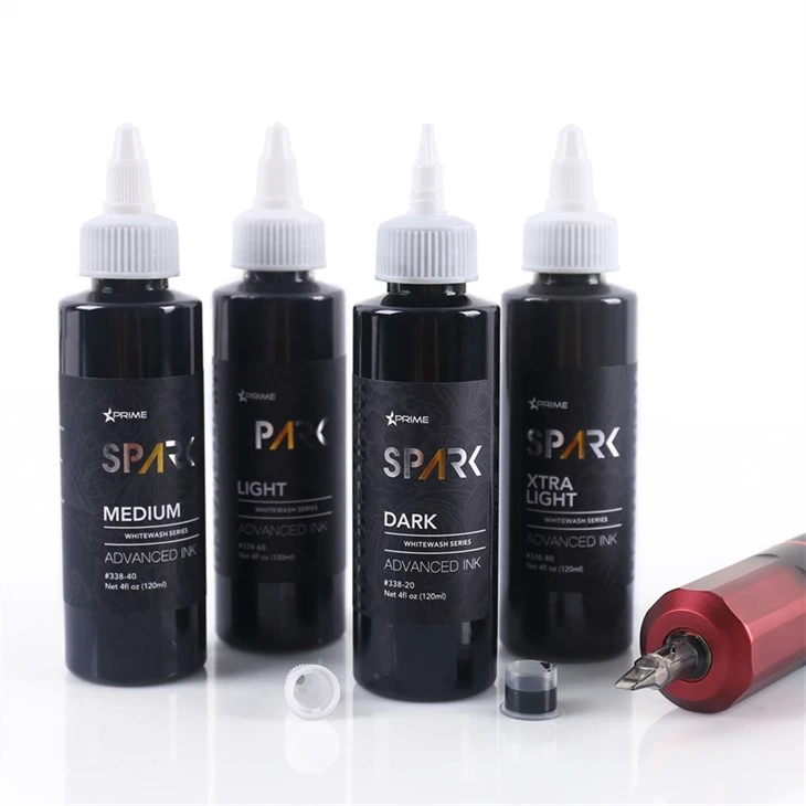 Set di inchiostri per tatuaggi Spark Tattoo Ink vegani bianchi