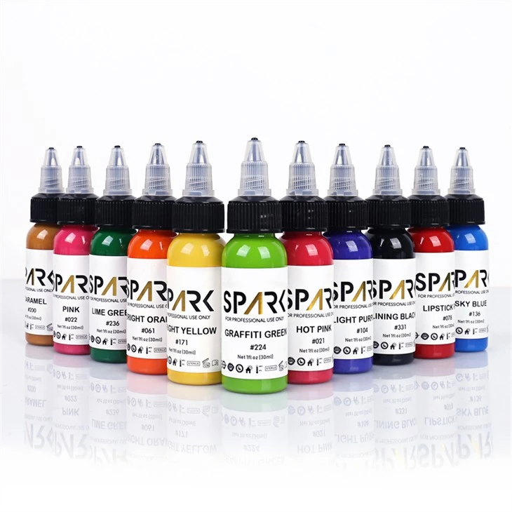 Inchiostro per tatuaggi Black Light Inchiostro per tatuaggi Spark Original