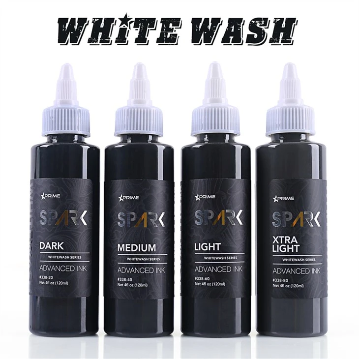 Conservazione dell'inchiostro per tatuaggi White Wash Inchiostro per tatuaggi Spark