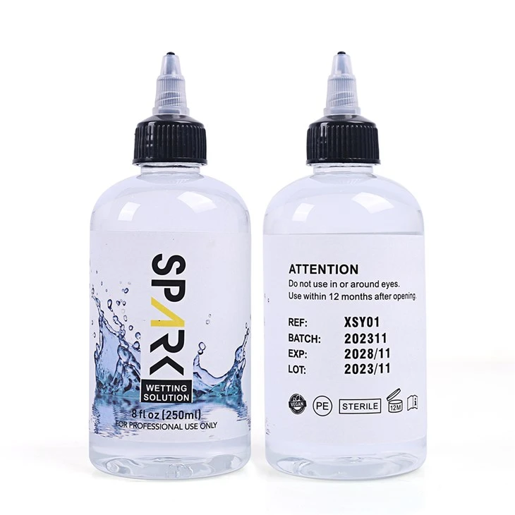 Soluzione bagnante per tatuaggi Spark da 8 OZ 240 ml. Soluzione di miscelazione per tatuaggi Spark. Inchiostro per tatuaggi Spark