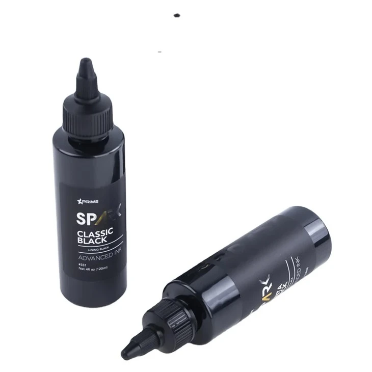 Inchiostro per tatuaggi nero Classic Black 4OZ Lining Black Ink Series Inchiostro per tatuaggi Spark Inchiostro per tatuaggi Black Light
