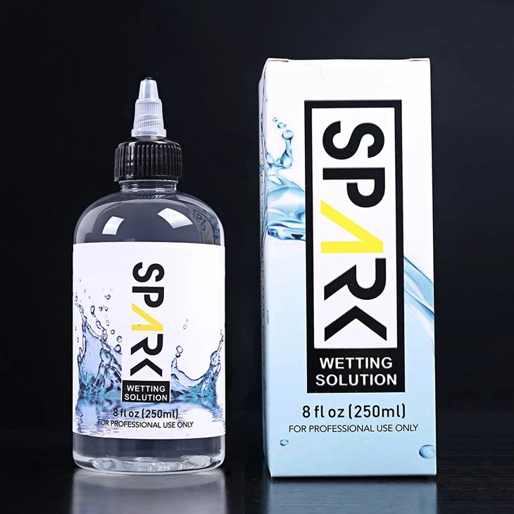 Soluzione professionale per bagnare tatuaggi Spark da 240 ml 8 OZ Soluzione per miscelare tatuaggi Spark Inchiostro per tatuaggi Spark