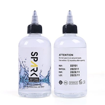 Soluzione bagnante per tatuaggi Spark da 8 OZ 240 ml. Soluzione di miscelazione per tatuaggi Spark. Inchiostro per tatuaggi Spark
