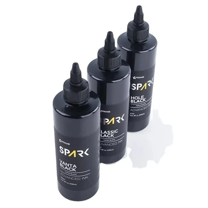 Vanta Black 8OZ 4OZ Super Black Ink Series Spark Tattoo Ink Set di inchiostri per tatuaggi professionali